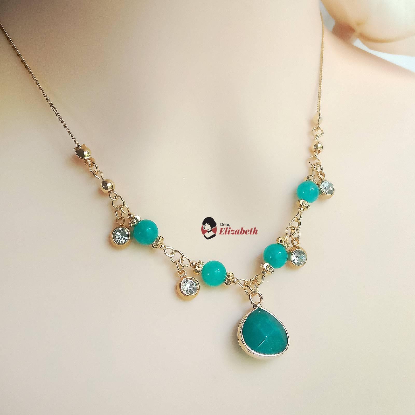 Lady Chalcedonna Green Chalcedony Jade Necklace