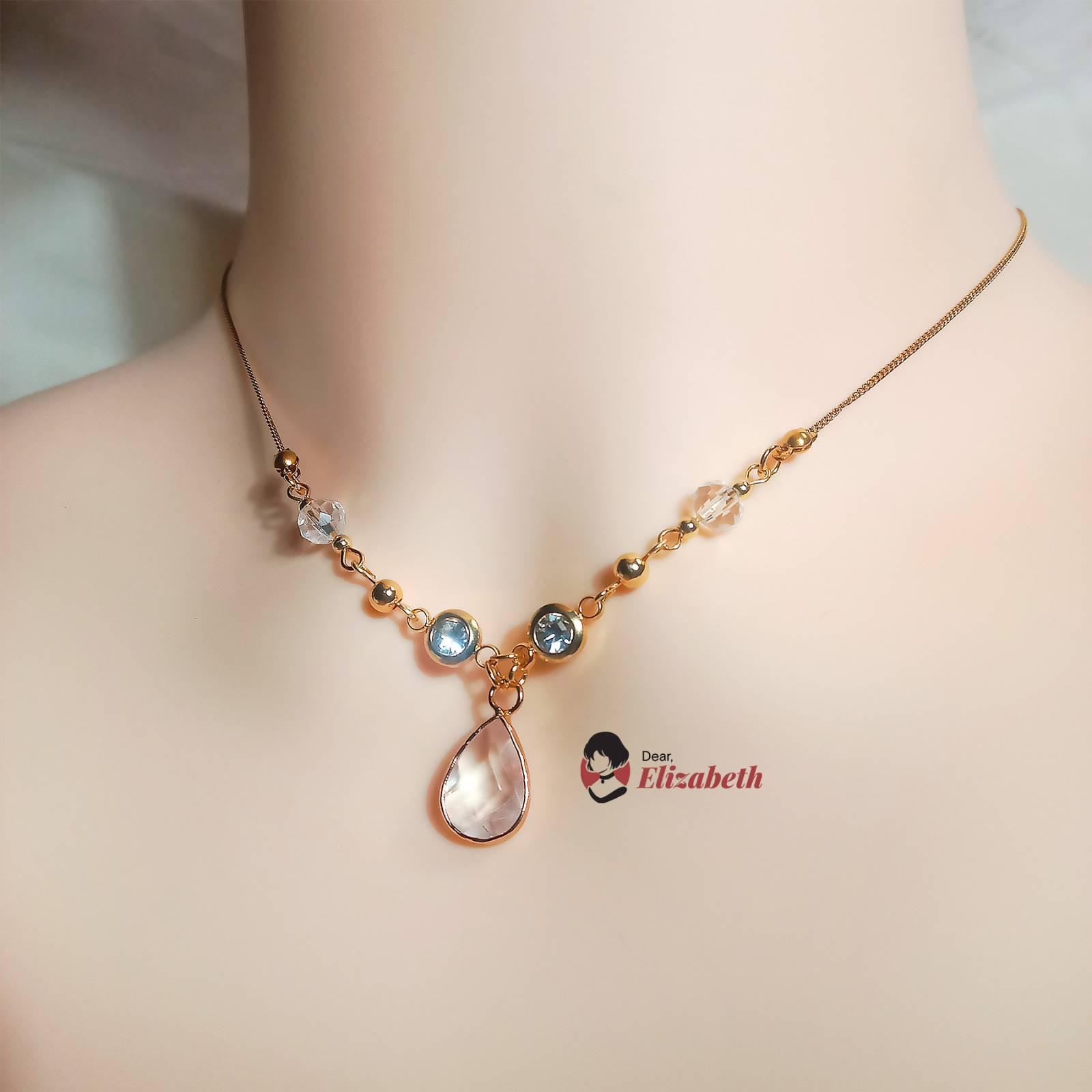Lady Bernandine Transparent Quartz Crystal Jewelry