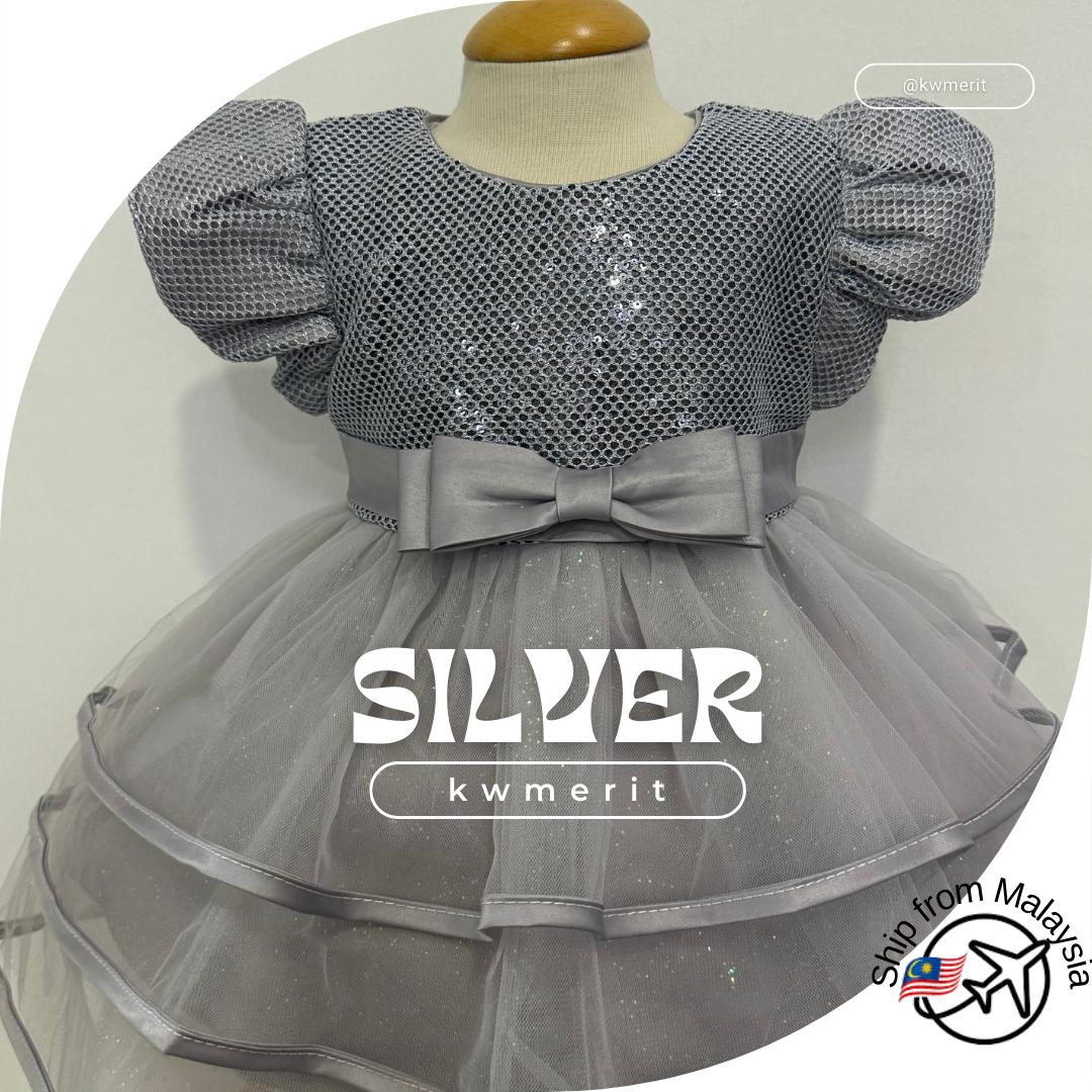 Dress New Baby Girl Birthday Flower Girl Wedding Dress Gaun Budak Perempuan