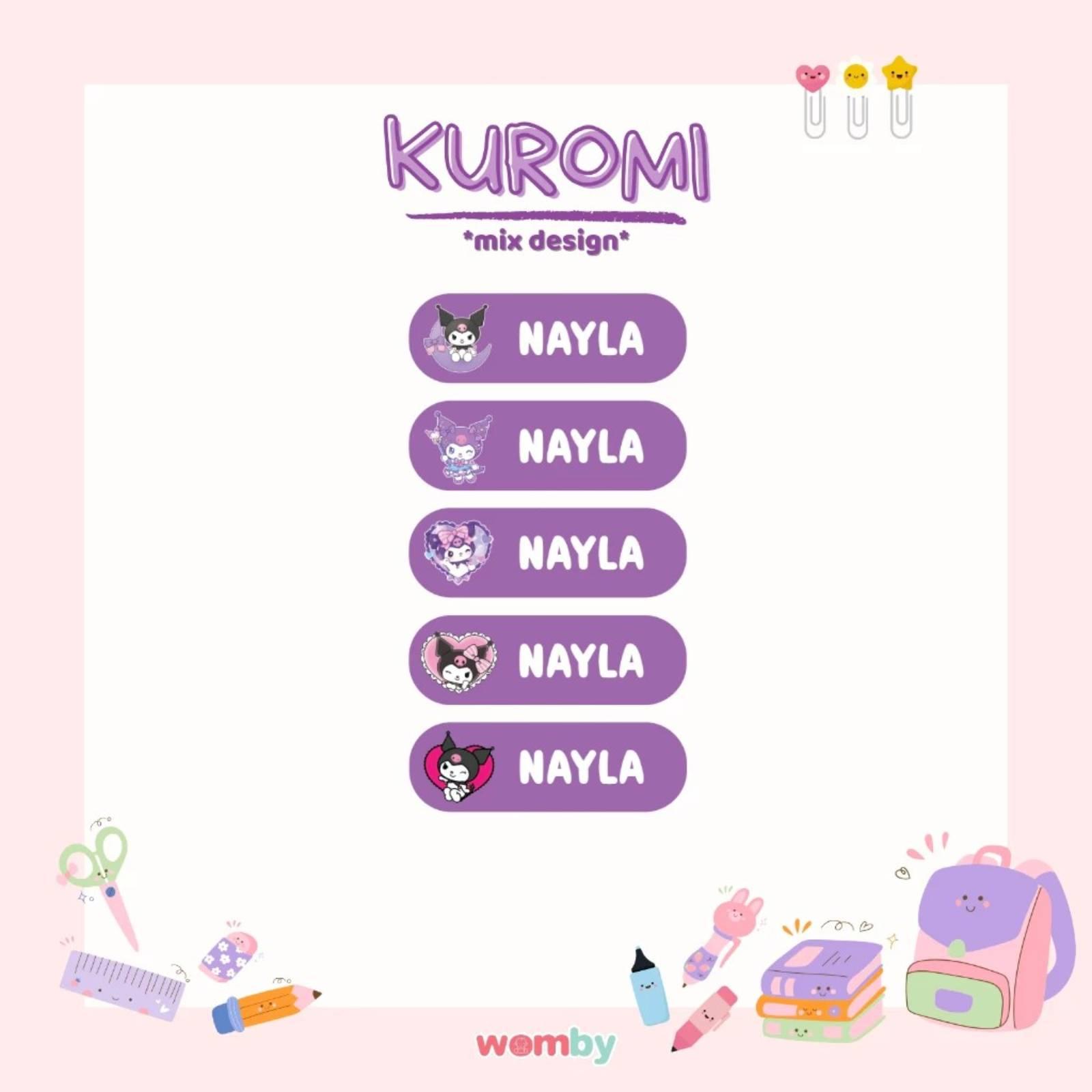Iron On Fabric Label Sticker Name | Sticker Nama mudah lekat pada baju