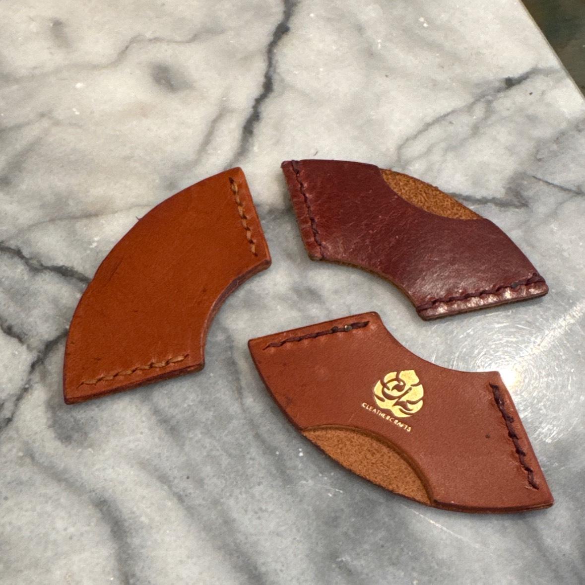 Bookmarks- leather corners