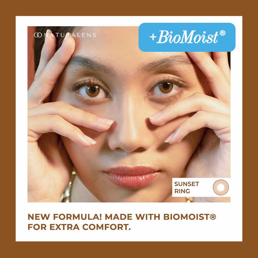 Naturalens Sunset Ring Softlens Biomoist (1PC/SEBELAH) Contact Lens (0 sd -10) normal minus