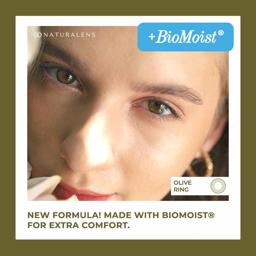 Naturalens Olive Ring Softlens Biomoist (1PC/ SEBELAH) Contact Lens (0 sd -10) normal minus