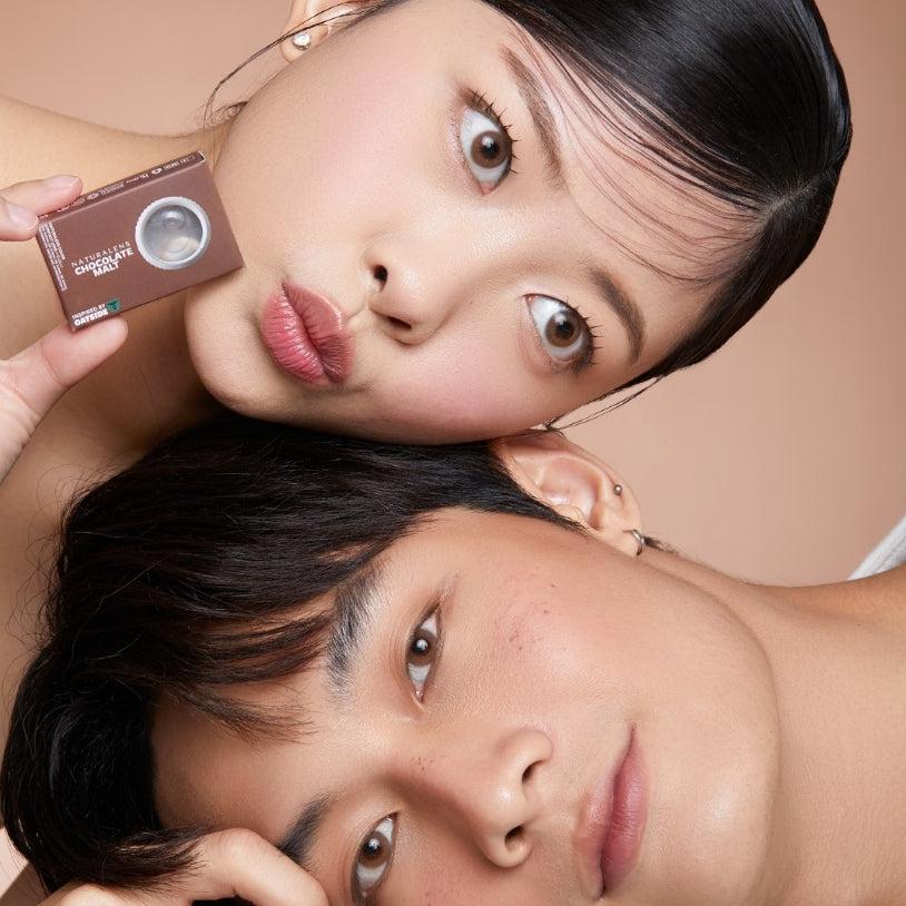 Naturalens x Oatside Chocolate Malt Softlens Biomoist (1PC/SEBELAH) Contact Lens (0 sd -10) normal minus