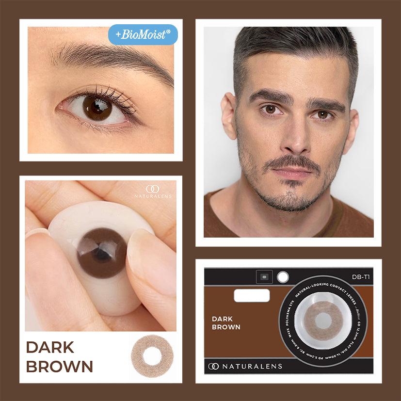 Naturalens Dark Brown Softlens BioMoist (1PC/SEBELAH) Contact Lens (0 sd -10) normal minus