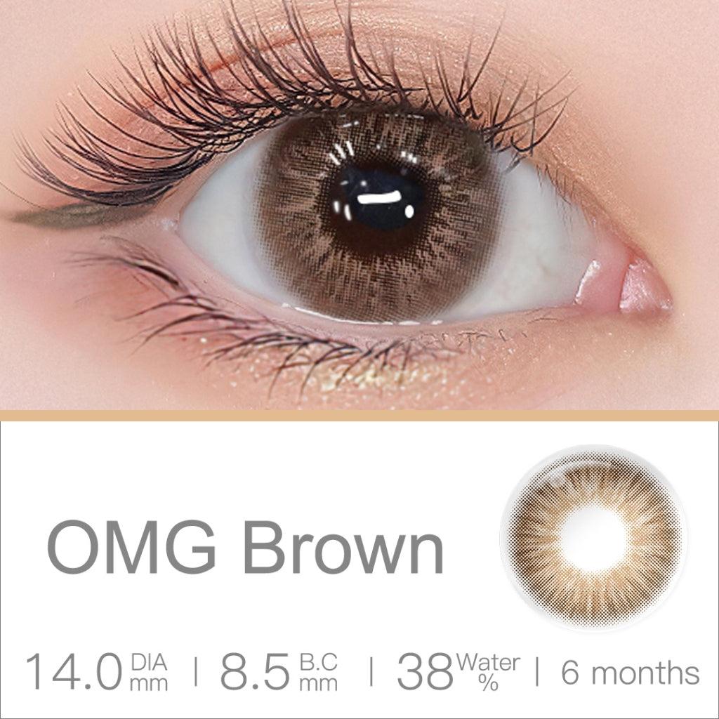 Magister Softlens Minus (-1.00 s/d -6.00) OMG Softlens Black lensa kontak warna diameter 14MM softlens Brown softlens Gray