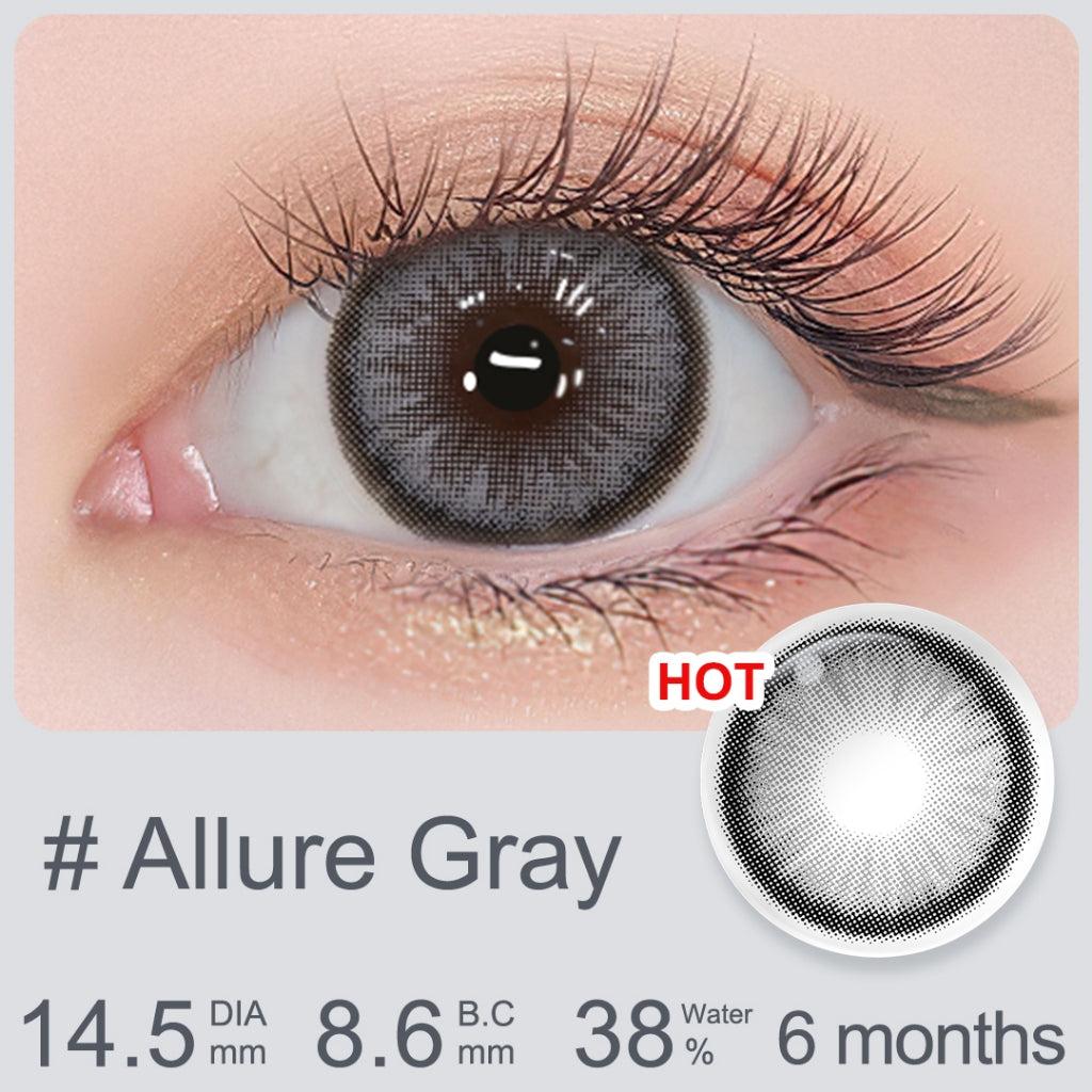 Magister softlens normal sepasang 14.0-14.5 mm natural no ring lensa kontak colored brown gray