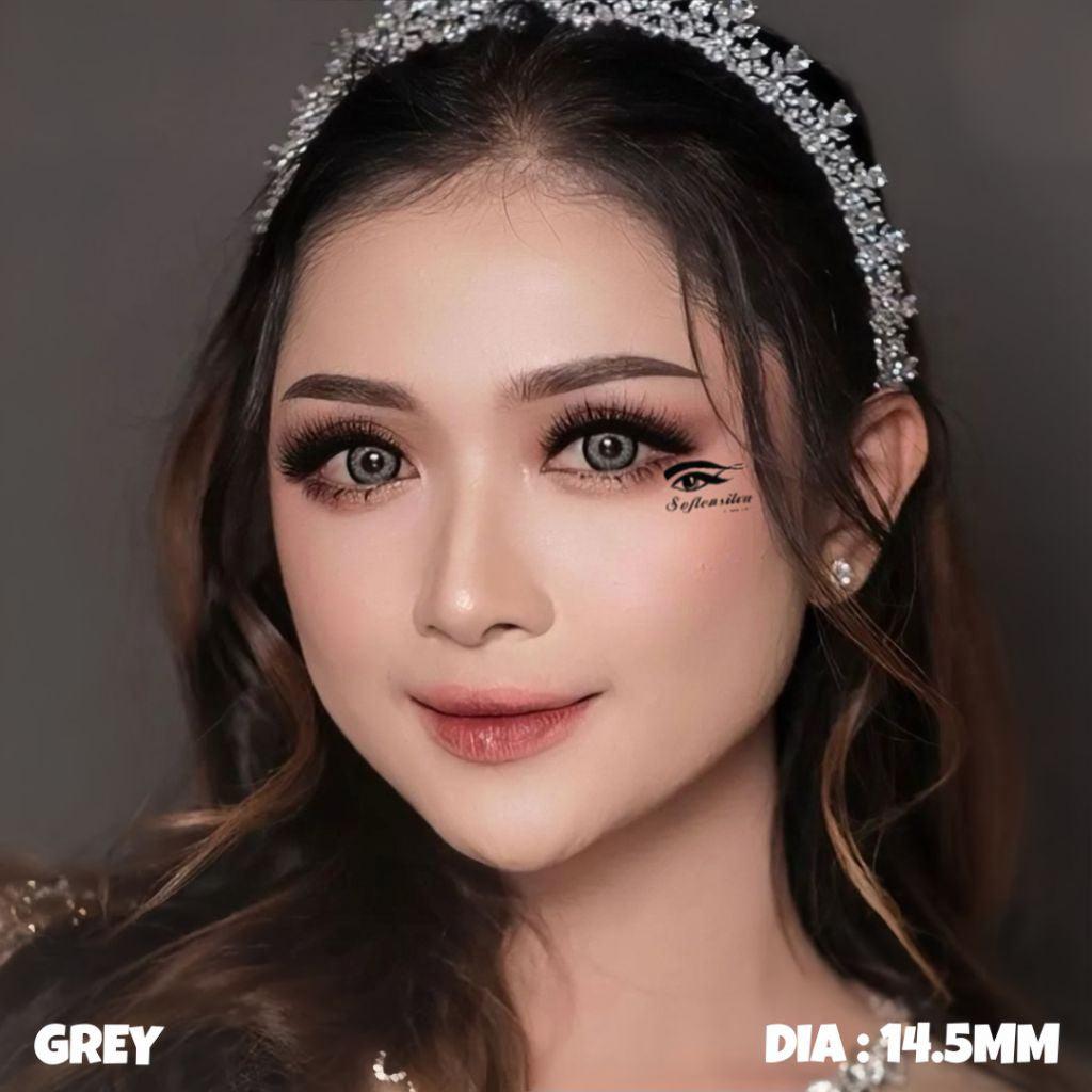 SOFTLENS TOP GEL / EOS 14.5 MM MAKI GREY / BROWN / BLUE ( NORMAL & MINUS -0.50 S/D -10.00 )