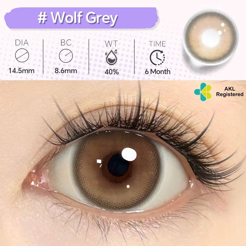 [COD]Mysticeyes Softlens Twilight series Wolf Grey Lensa kontak Normal Diameter14.5MM