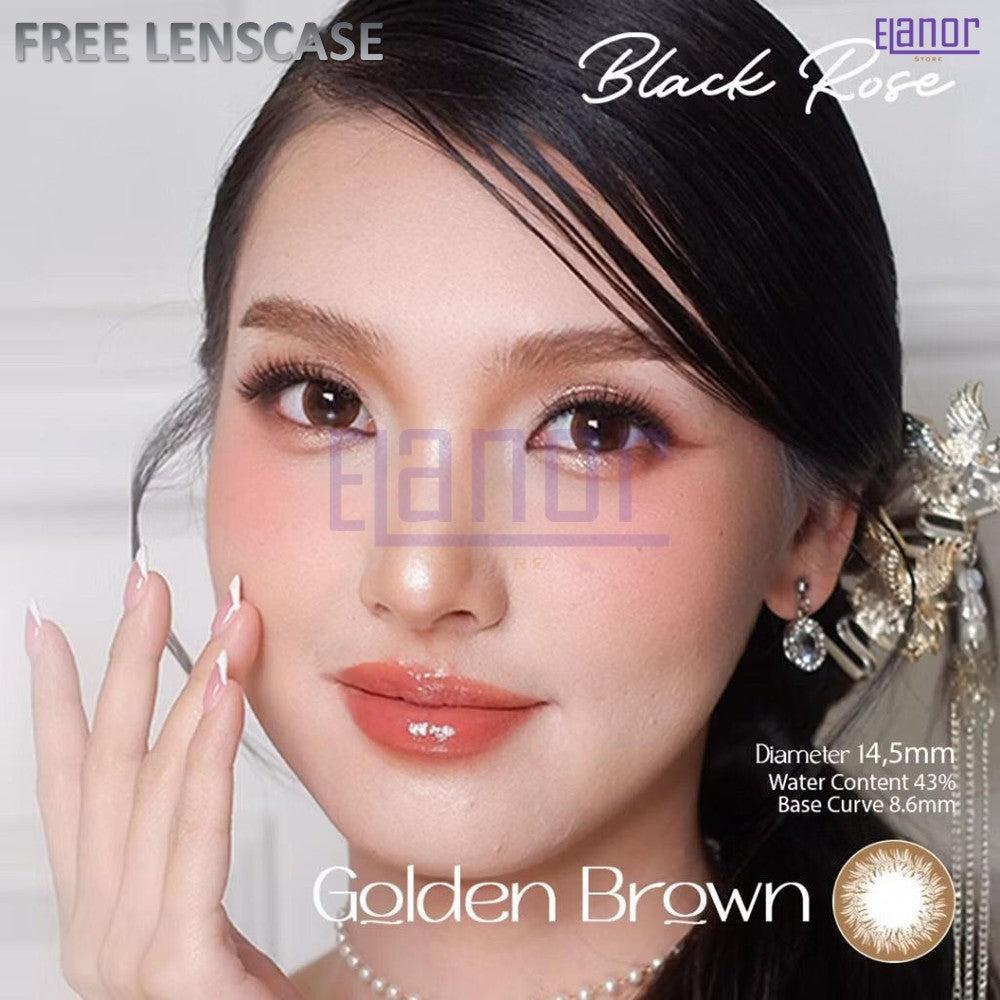 SOFTLENS FULL COLOR BLACK ROSE NORMAL & MINUS (-0.50 s/d -6.00) BY IRISLAB