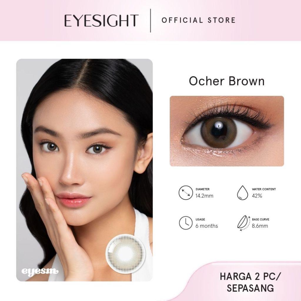 [BEST SELLER] EYESIGHT LENSES Eyesm Ocher Brown - Korean Natural Pattern Contact Lenses, 14.2mm (1 Pair) - Available