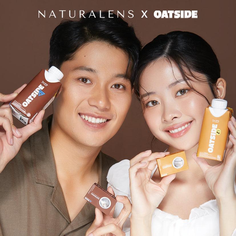 Naturalens x Oatside Coffee Softlens Biomoist (1PC/SEBELAH) Contact Lens (0 sd -10) normal minus