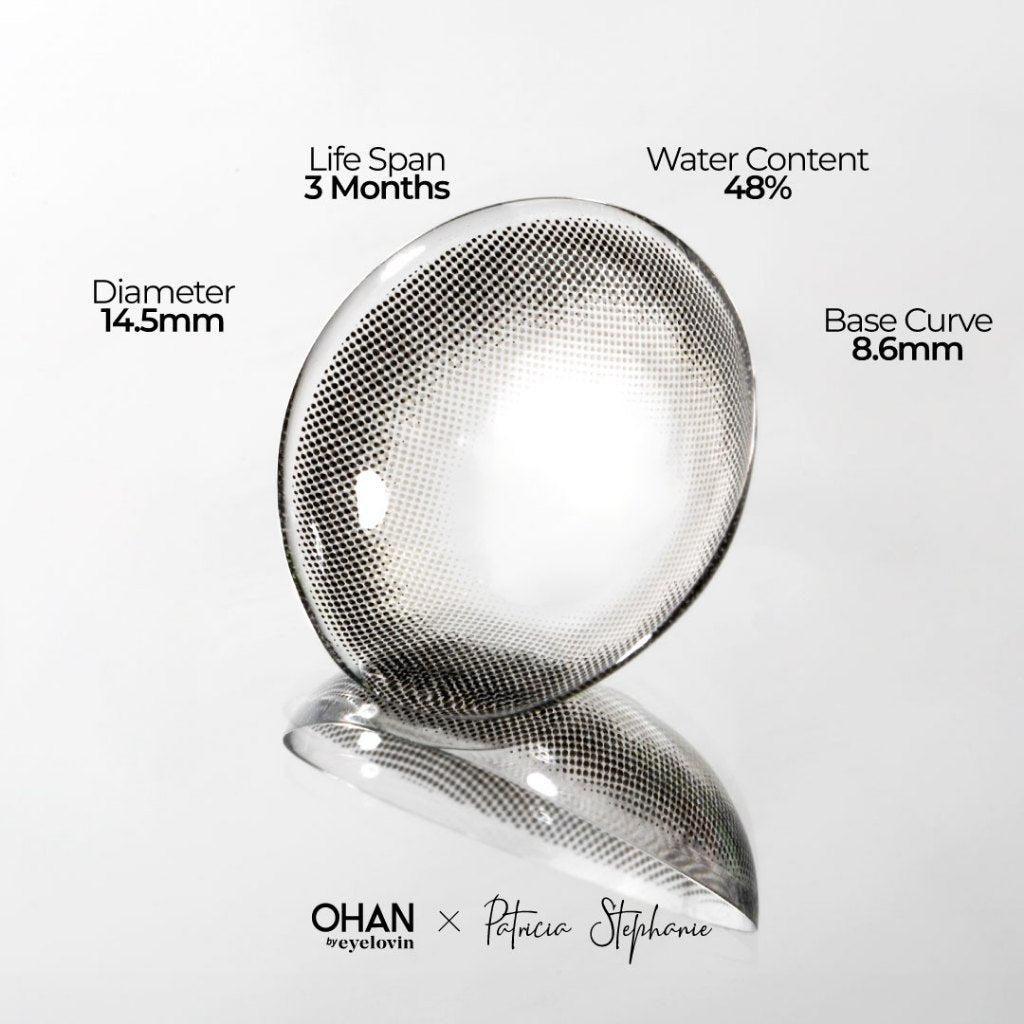 EYELOVIN Softlens OHAN - Mochi Grey - Softlens Premium MPC untuk Mata Sensitif - Efek Big Eye Bisa Normal dan Minus up to -7.00