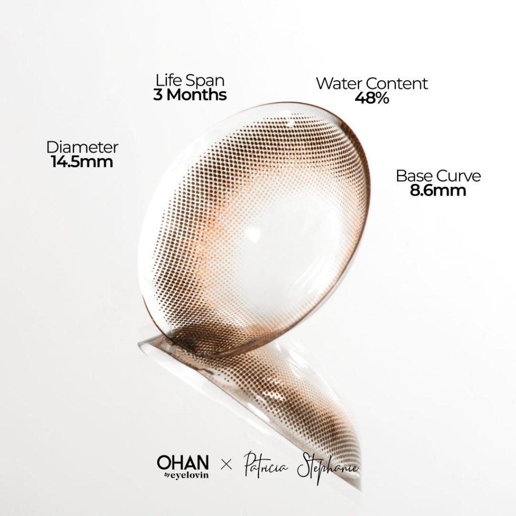 EYELOVIN Softlens OHAN - Mochi Brown - Softlens Premium MPC untuk Mata Sensitif - Efek Big Eye Natural Bisa Normal dan Minus up