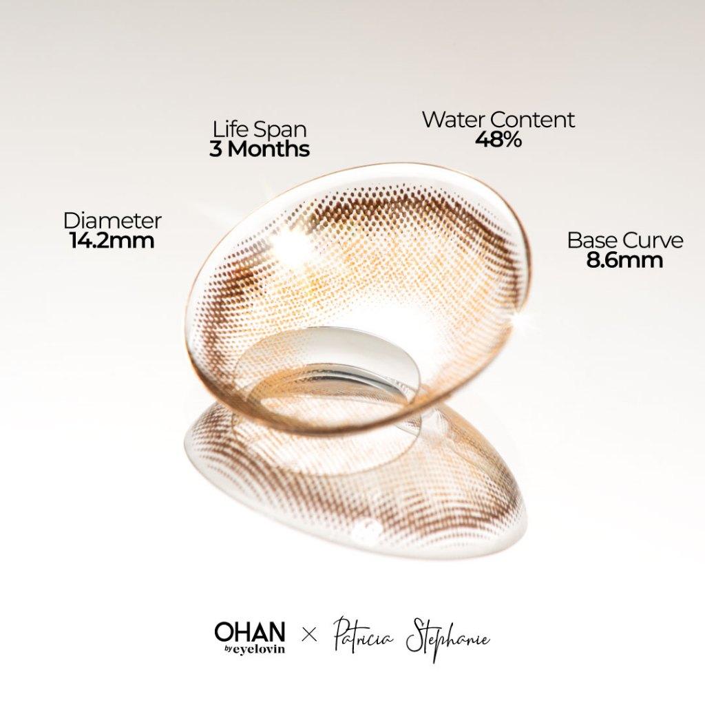 EYELOVIN Softlens OHAN - Guri Brown - Softlens Brown Premium MPC untuk Mata Sensitif Semi Natural - Cocok untuk Wedding dan