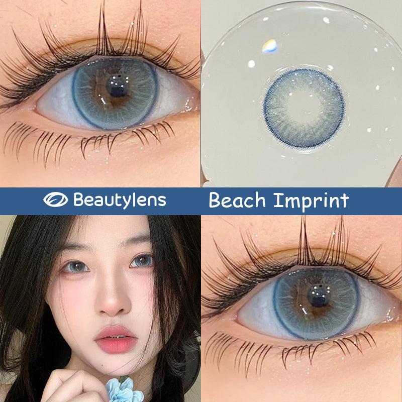 BEAUTYLENS Blue Colored Contact Lenses | Yearly Wear | Normal & Minus (-0.50 to -8.00) | HEMA+NVP Universal Fit