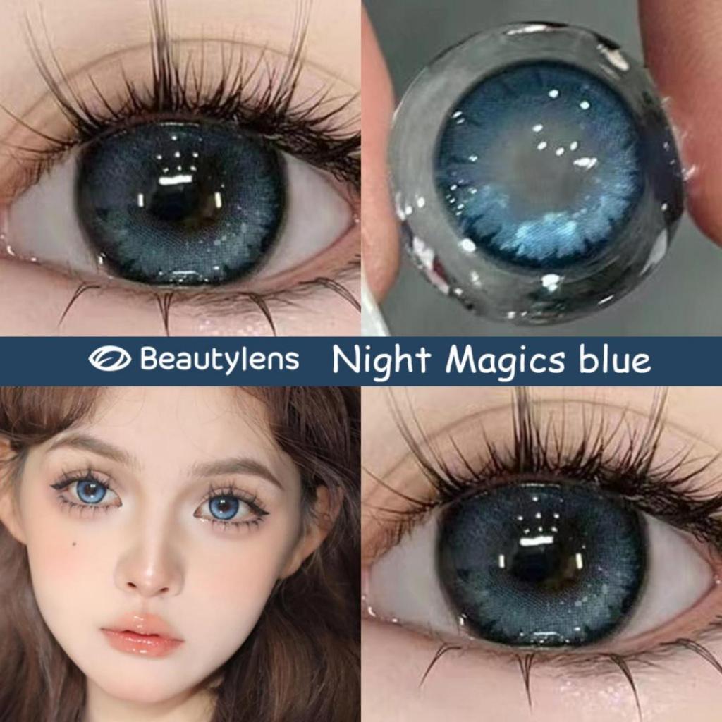 BEAUTYLENS Live00 Halloween Cosplay Lenses | Red & Blue Colored Contacts | Normal & Minus (-0.50 to -8.00) | Yearly HEMA+NVP