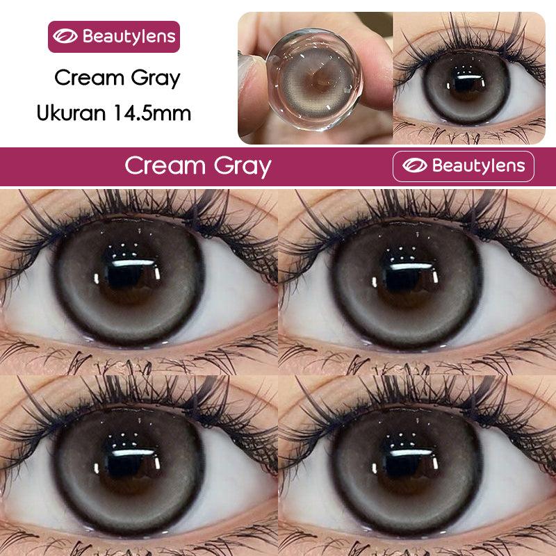 BEAUTYLENS Live04 Cream Grey 14.5mm | Big Eye Meguro Style | Normal & Minus | Vilmei Collection