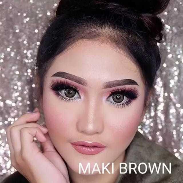SOFTLENS TOP GEL MAKI BROWN (NORMAL S/D -10.00) DM 14.5MM