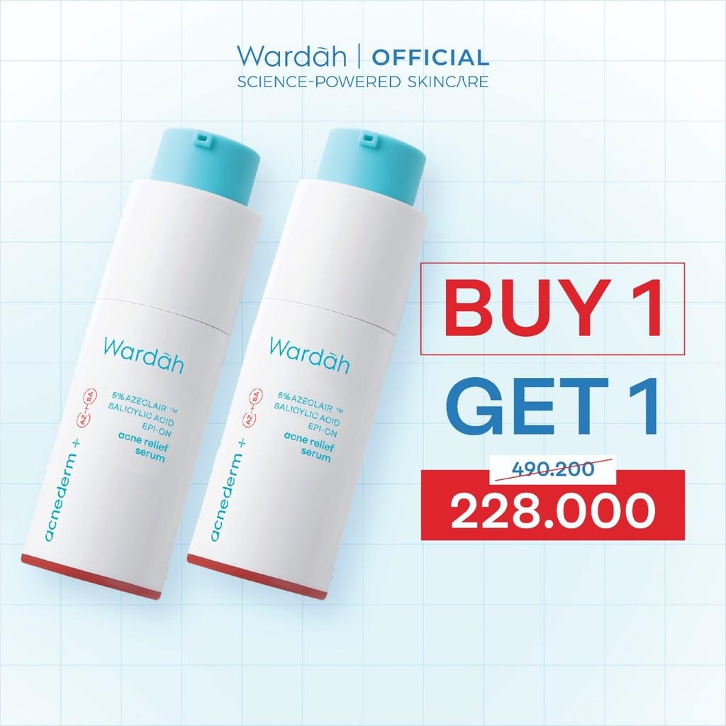 WARDAH Acne Serum Acnederm Relief Serum 20ml - melawan jerawat, cocok untuk Kulit Berjerawat, Komedo, menjaga skin barrier, sen…