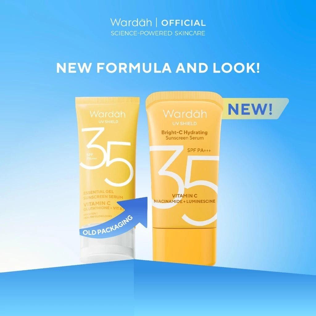 Wardah UV Shield Essential SUNSCREEN Gel SPF 35 PA+++ 40ml NEW! Sunscreen Wajah 0% Alkohol