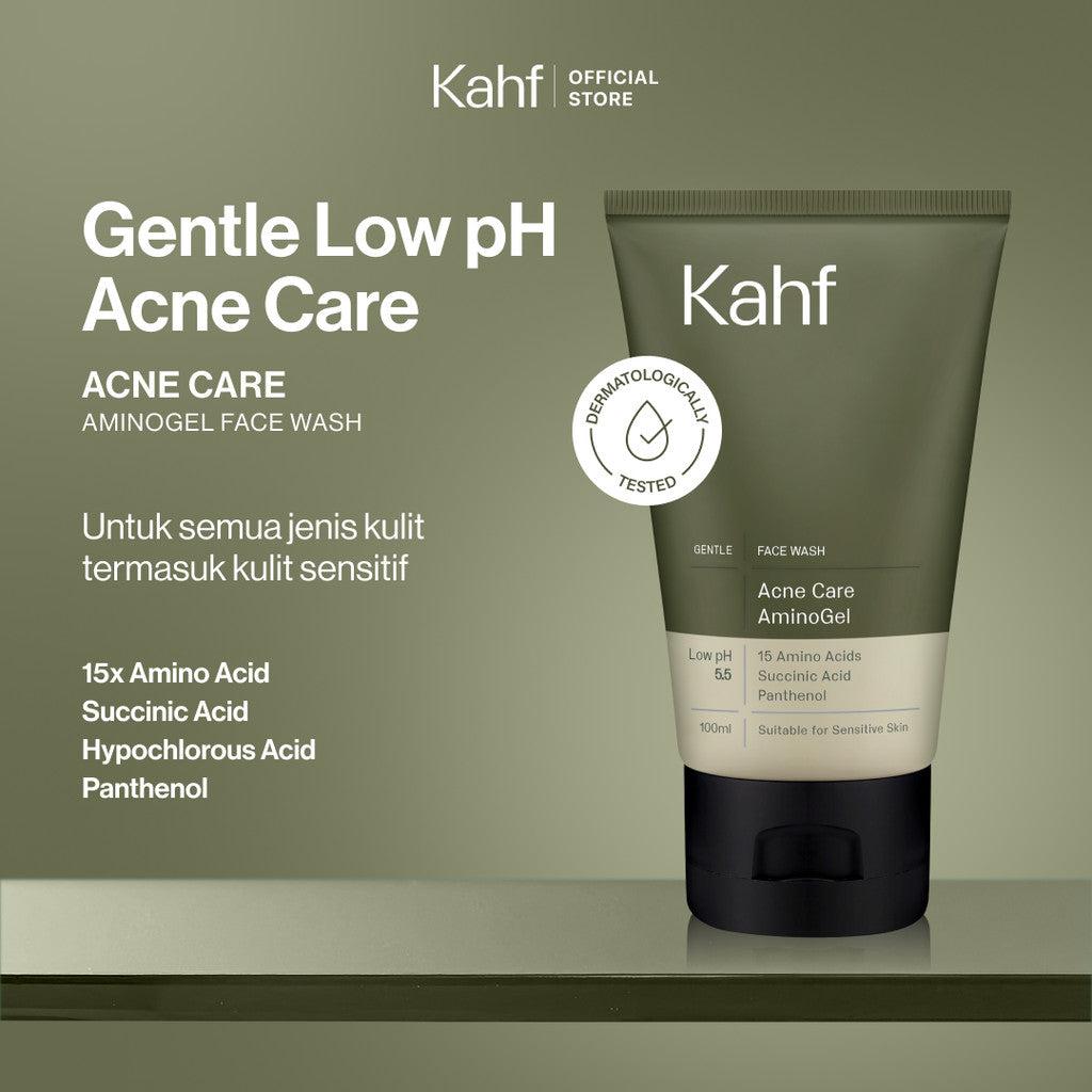 [KAHF X WARDAH - Paket Couple Goals Set] Kahf Amino Gel Face Wash + Eau de Parfum GET Glasting Liquid Lip - Suitable for Daily…