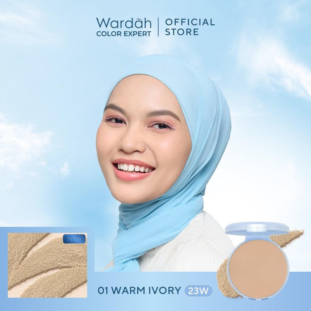 WARDAH Refill Lightening Powder Foundation Extra Cover 10 g - Two Way Cake - TWC Extra Cover - Bedak Padat Medium to High Cover…