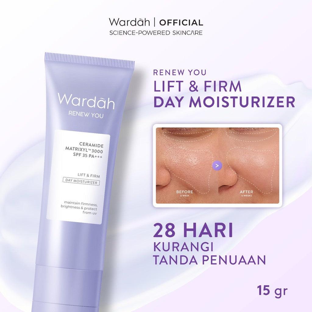 WARDAH Renew You Ceramide Matrixyl™ 3000 Lift & Firm SPF 35 PA+++ Day Moisturizer 15/30 g - Mengurangi kerutan dan garis halus…