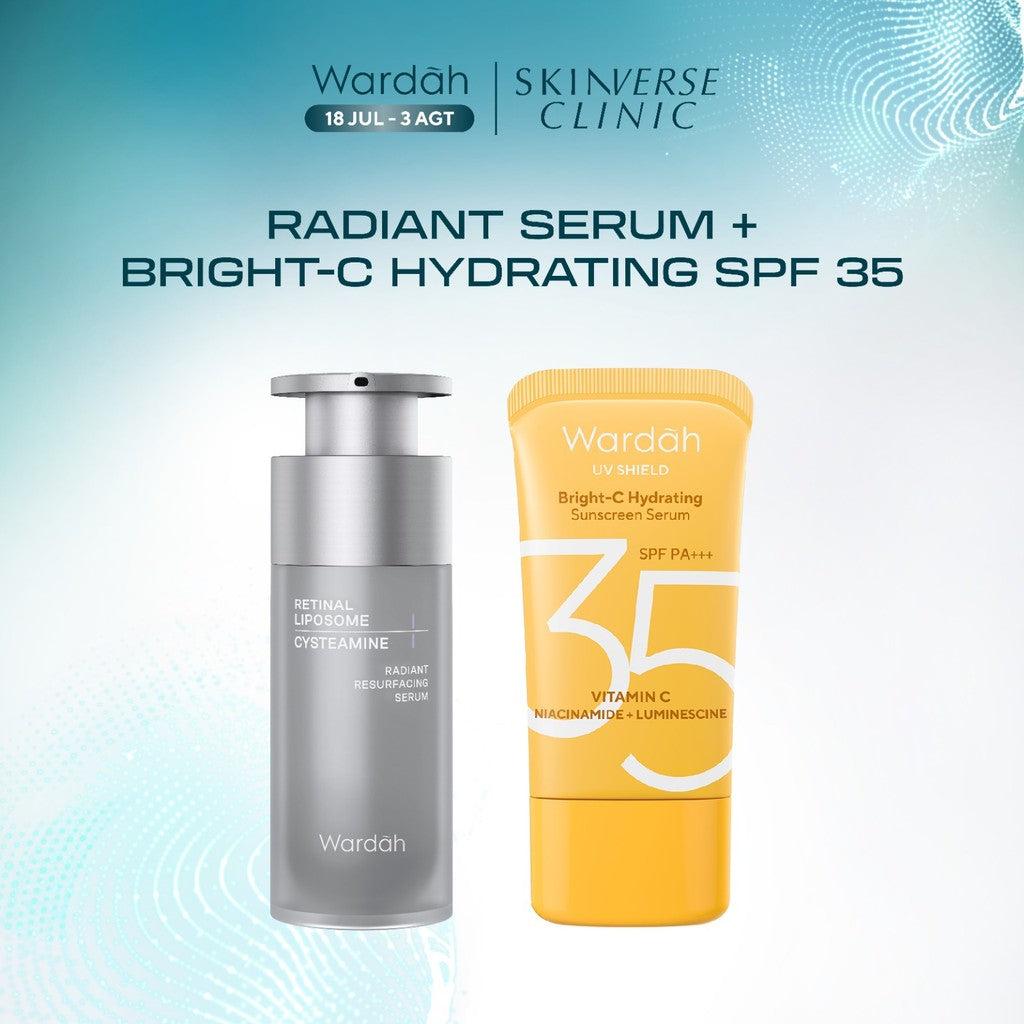 [SASHFIR PICKS!] Wardah Radiant Resurfacing Retinal Cysteamine Serum 30 ml - Serum Pencerah, Penghilang Kerutan, Retinol, Laser