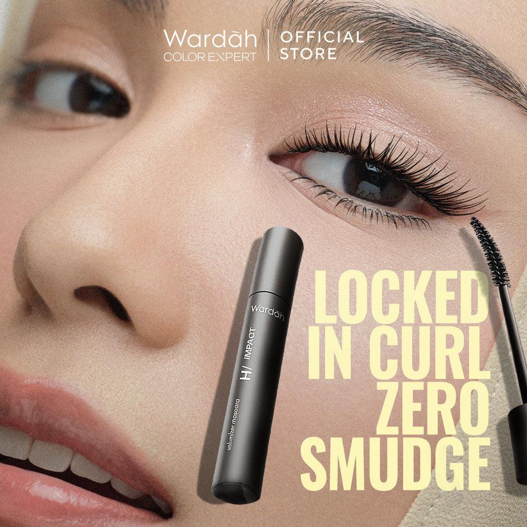 [MASCARA SASHFIR] NEW! WARDAH Hi-Impact Volumizer Mascara 13X Volume & Curl Effect - Mascara Waterproof - Maskara Jigrak - No F…