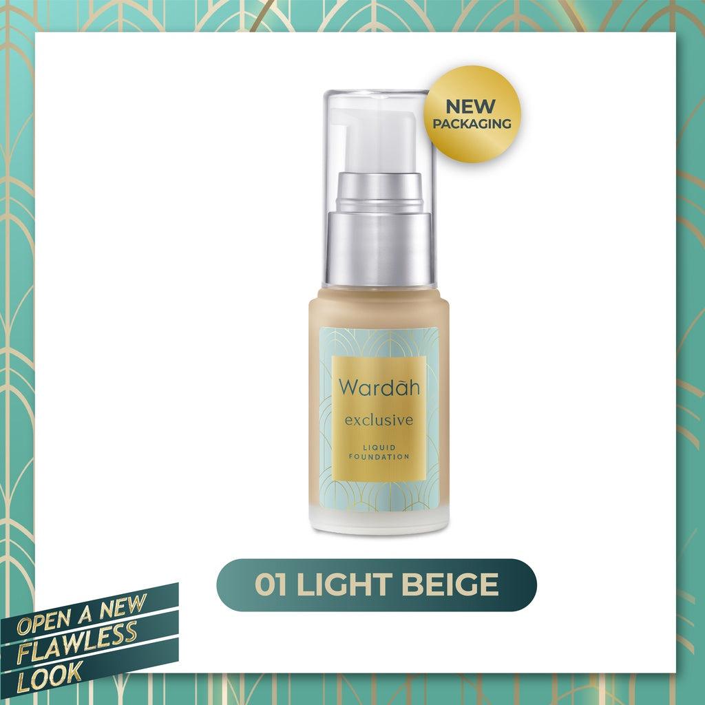 WARDAH Exclusive Liquid Foundation - Foundation Matte Yang Tahan Lama Hingga 8 Jam - Alas Bedak dengan SPF 30 - Hasil Akhir Fla…