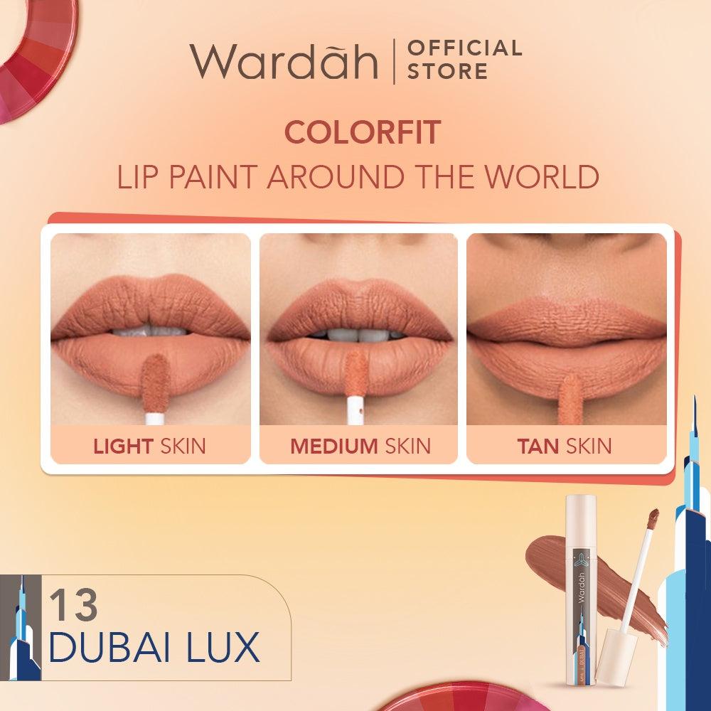 [LIPCALL] WARDAH Colorfit Lip Paint Around the World - Lip Cream Tahan Lama Hingga 12 Jam, Transferproof, Pigmented -Liptint-Li…
