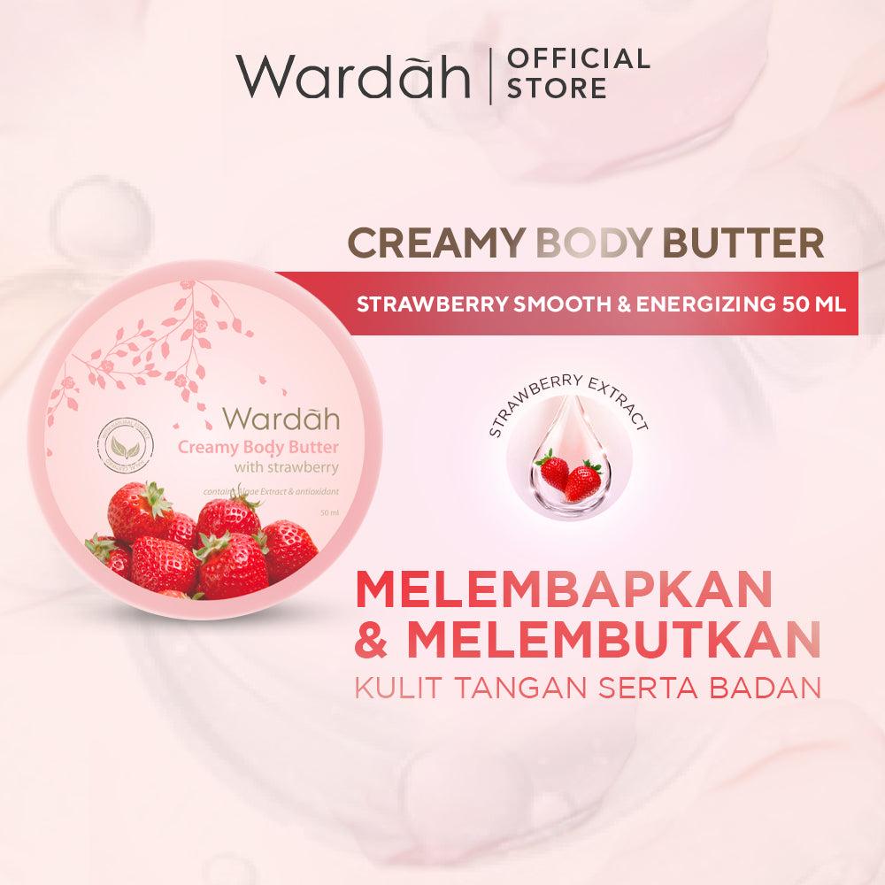 Wardah Creamy Body Butter 50 ml - Membantu melembabkan dan melembutkan kulit tangan serta badan - Mengandung Vitamin E dan Ekst…