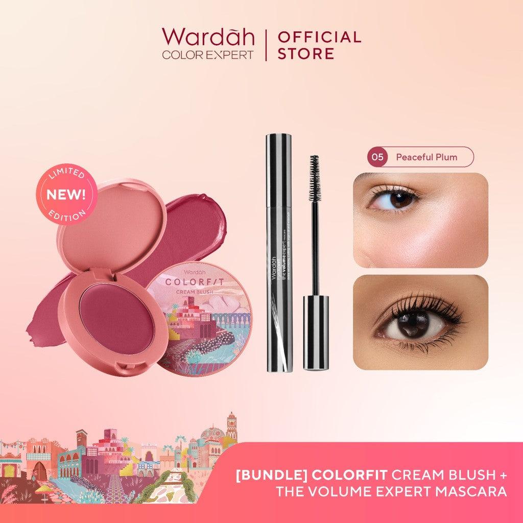 [BUNDLE] WARDAH Paket Colorfit Cream Blush + Volume Expert Mascara - Makeup