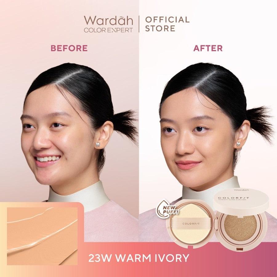 [BUY 1 GET 1] Wardah Colorfit Perfect Glow Cushion 15 g (KEMASAN LAMA) - Tahan Lama Hingga 12 Jam Dilengkapi SPF 33 PA dan Cent…