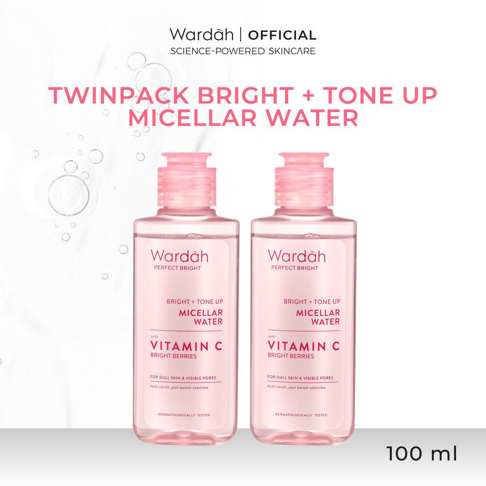 [Wardah Member Exclusive] WARDAH TWINPACK Micellar Water 100ml All Series Perfect Bright Calm and Soothe Nature Daily Acnederm…