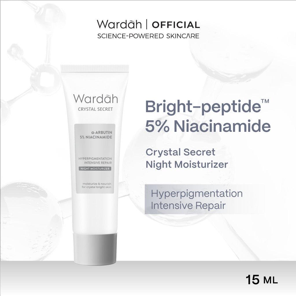 WARDAH Crystal Secret Bright-Peptide™ 5% Niacinamide Hyperpigmentation Expert Night Moisturizer (crystal secret night cream unt…