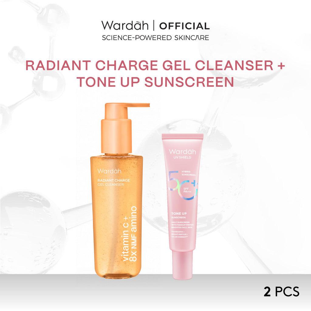 Wardah UV Shield Tinted Tone Up Sunscreen SPF 50 PA 30 ml Sunscreen Wajah Mencerahkan Wajah Samarkan Noda Hitam Tidak Lengket C…