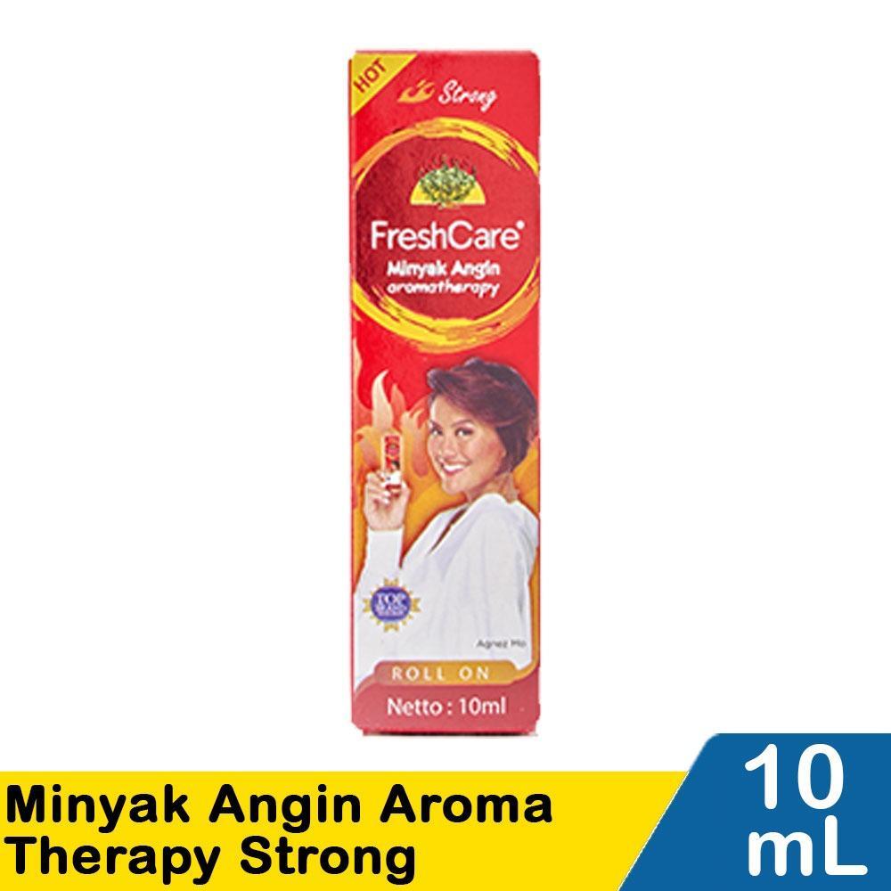FreshCare Strong Aromatherapy Oil Roll-On - Extra Cool Herbal Relief for Headaches Dizziness & Nausea 10ml Minyak Angin Aroma T…