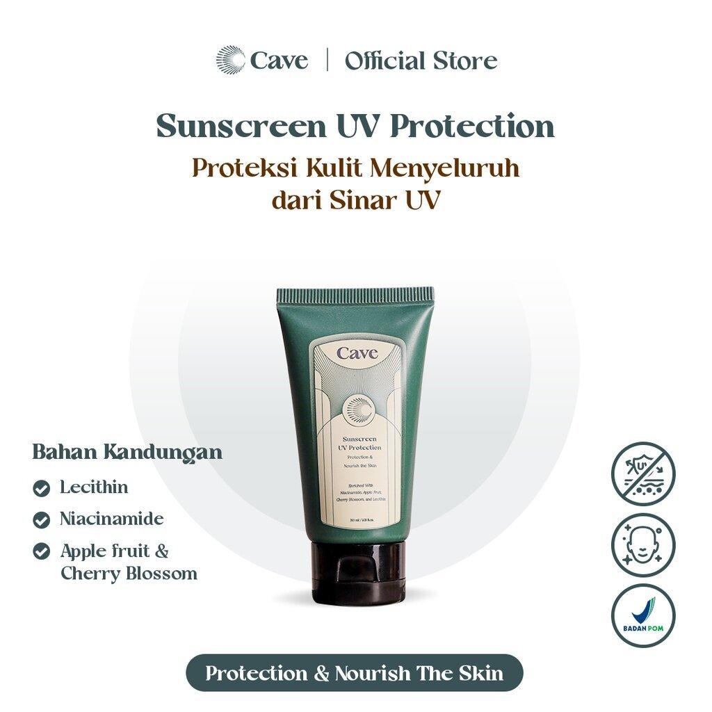 CAVE Sunscreen UV Protection - Sunscreen Wajah Pria Perlindungan dari Sinar Matahari