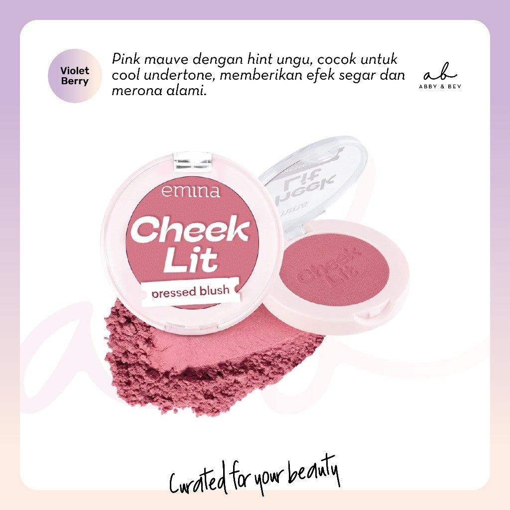 AB - Emina Cheek Lit Pressed Blush [3.5gr] / Blush On Padat Memberikan Warna Segar & Alami