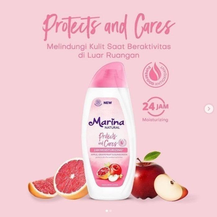 Marina Natural Hand and Body Lotion 75+19ml - Pelembab Perawatan Kulit Tubuh Ukuran Kecil
