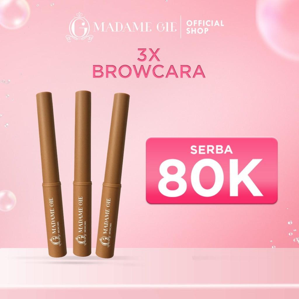 Madame Gie Beauty Shape Browcara Package Isi 3pcs Browcara Alis - MakeUp Mascara Alis