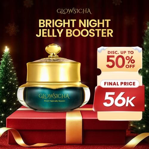 Glowsicha - Night Cream Jelly Booster tone up cerah moisturizer Pelembab Bercahaya Krim Siang Dengan Niacinamide brightening wa…