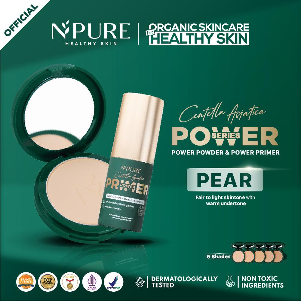 Bundle Power Series - NPURE Power Powder + Power Primer / Compact powder / Primer Serum / primer make up / Bedak padat / bedak…
