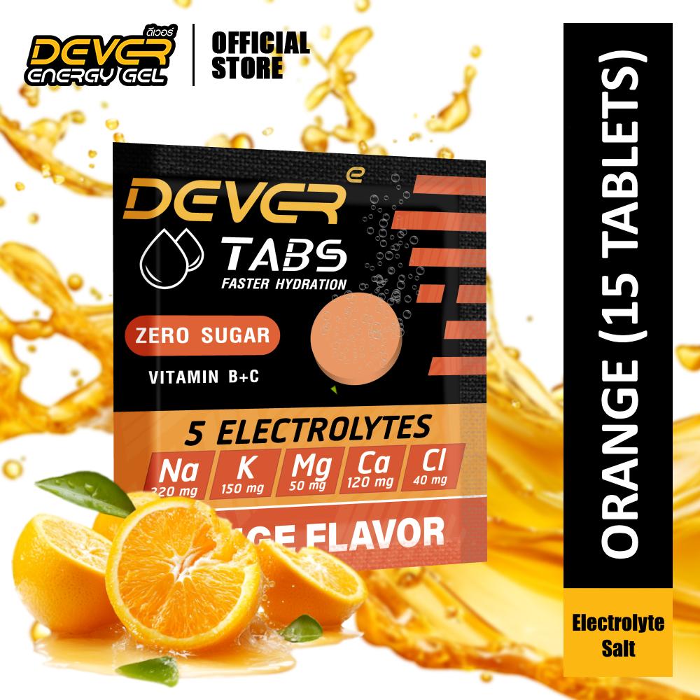 DEVER Electrolyte Salt Effervescent Tablet - Mix Berry & Orange Flavour (Bundle)