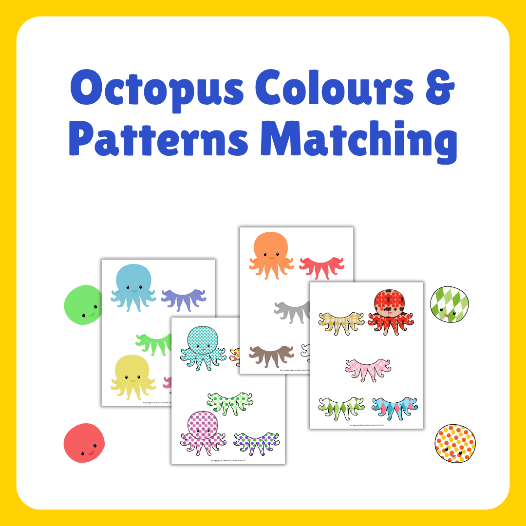 Colour and Pattern Matching Octopus Themed