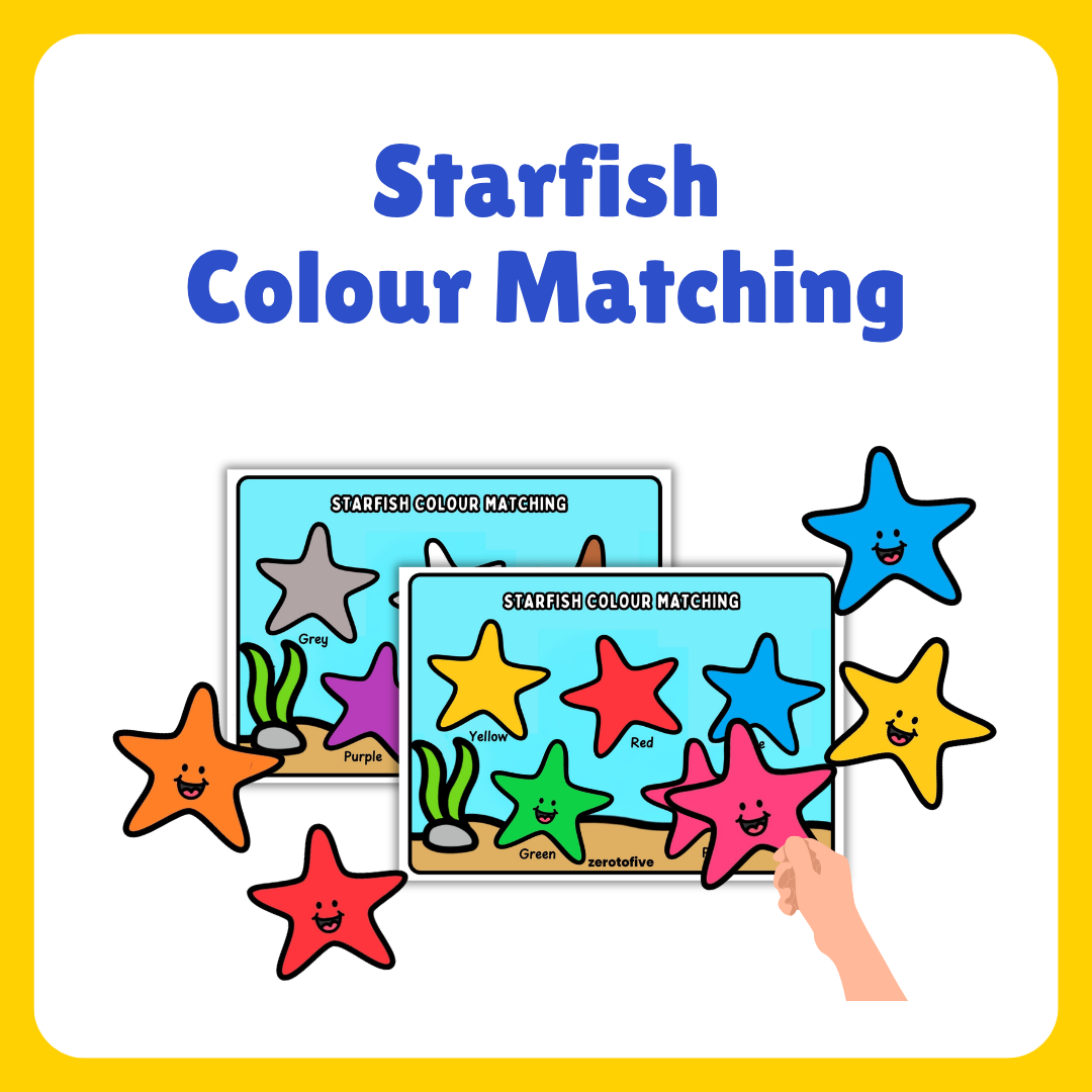 Colours Matching Starfish Themed