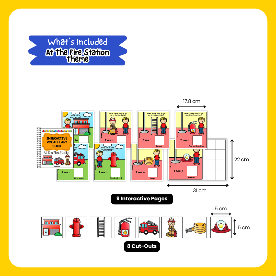 Interactive Vocabulary Books Vol.3 : Our Community Helpers