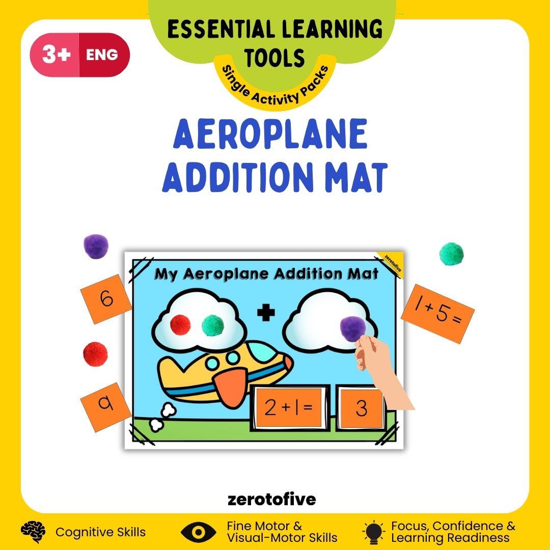 Aeroplane Addition Mat